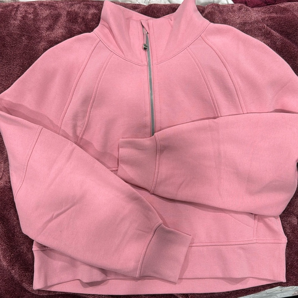 lululemon funnel neck half zip scuba